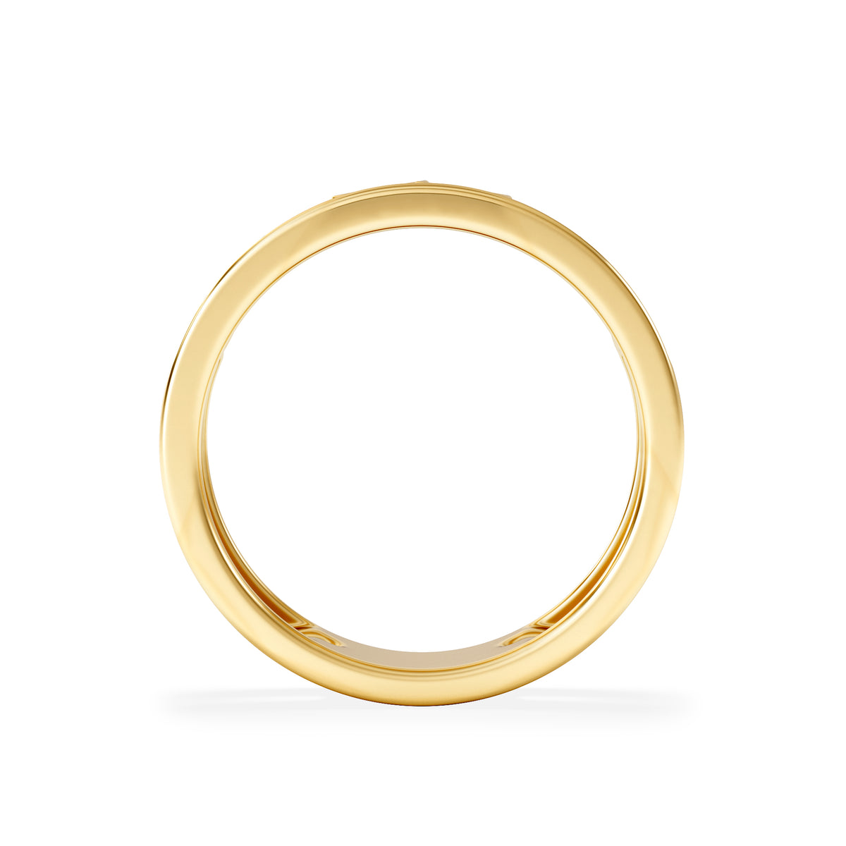Double Band Stacking Ring Lab Diamond 0.25ct in 18K Gold Vermeil