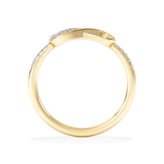 Infinity Love 0.13ct Lab Diamond Pavé Ring in 18K Gold Vermeil