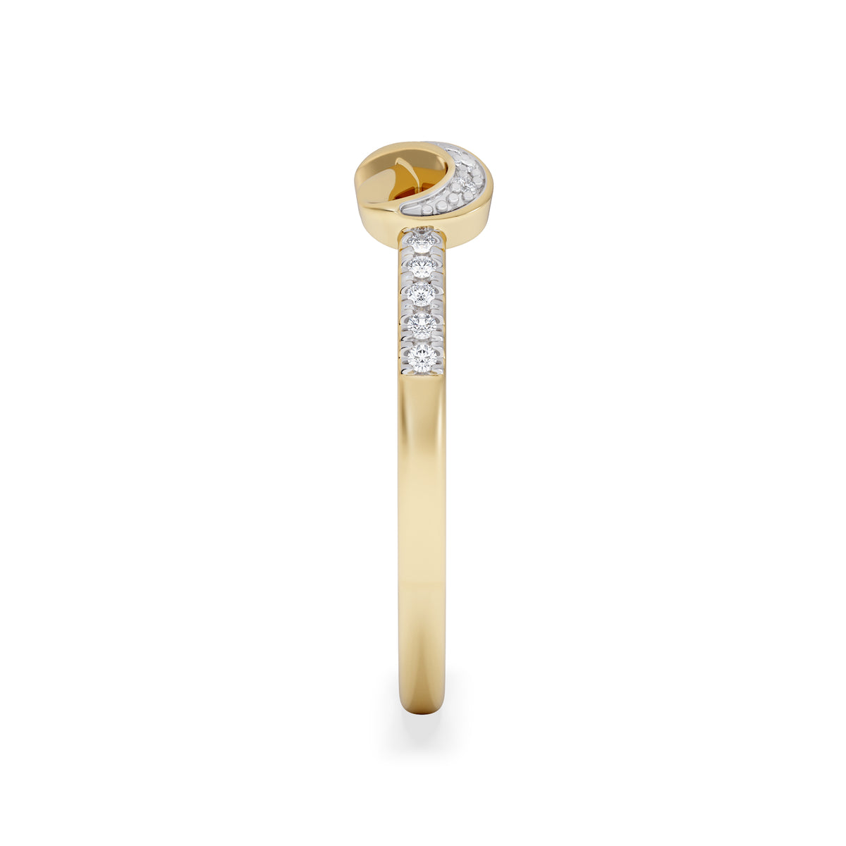 Infinity Love 0.13ct Lab Diamond Pavé Ring in 18K Gold Vermeil