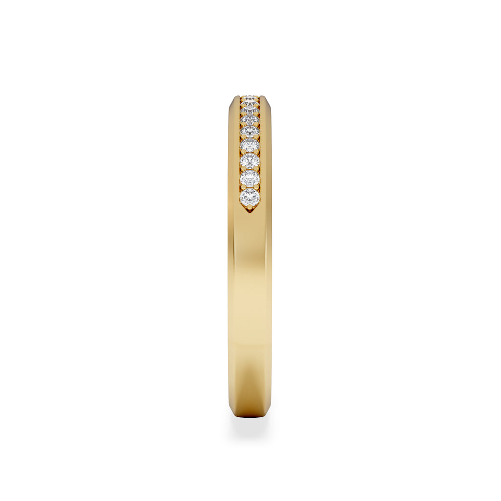 Lab Diamond Heritage Grain 0.15ct H/SI in 18K Gold Vermeil