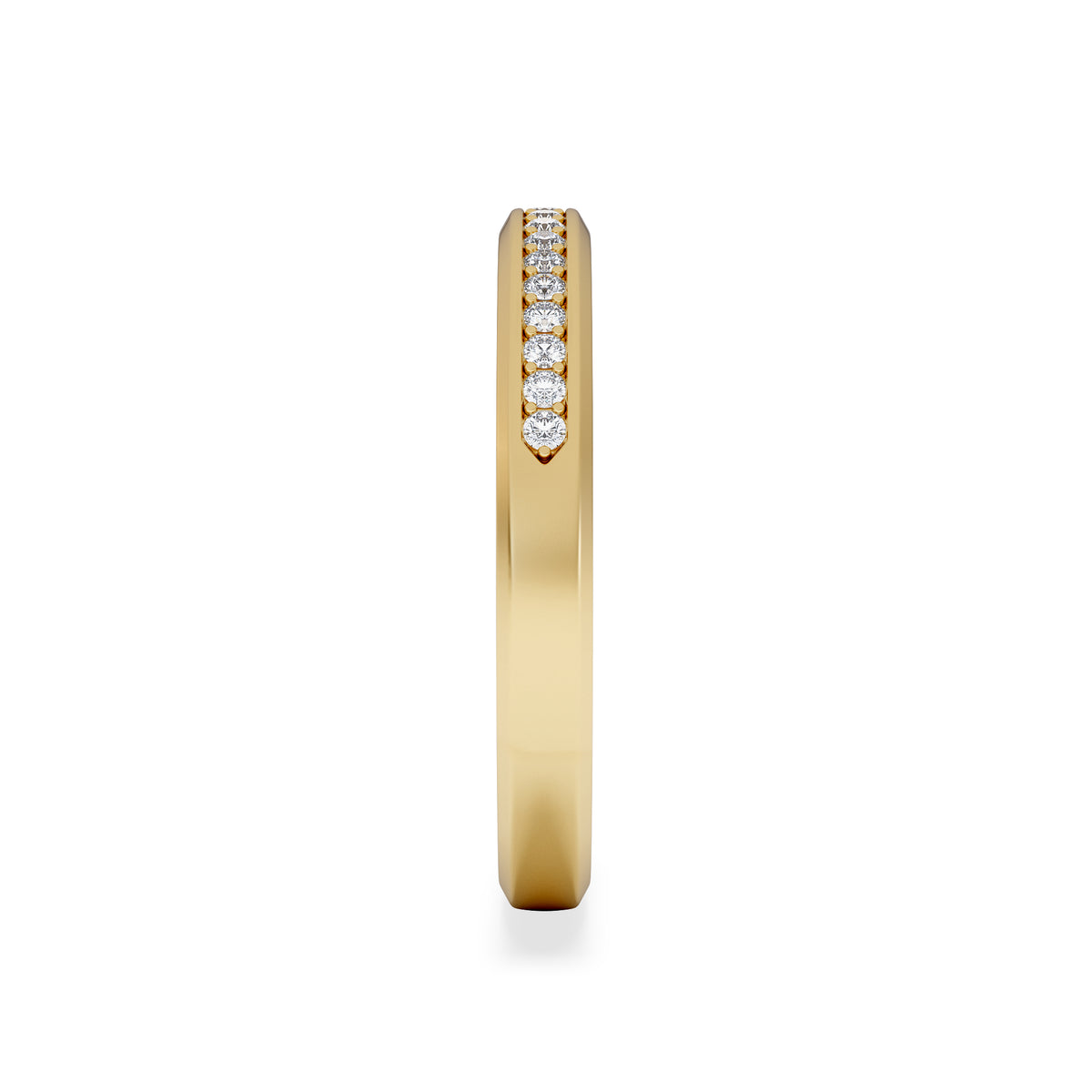 Lab Diamond Heritage Grain 0.15ct H/SI in 18K Gold Vermeil