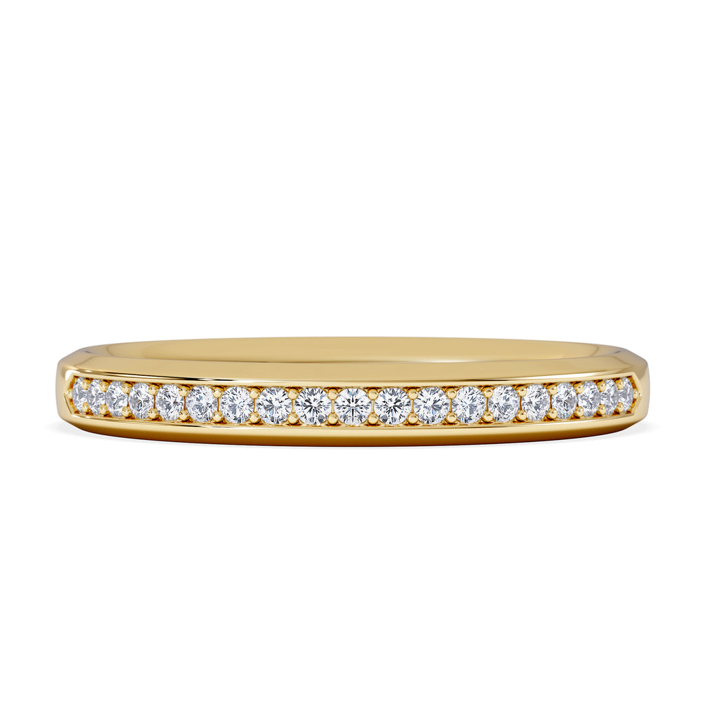 Lab Diamond Heritage Grain 0.15ct H/SI in 18K Gold Vermeil