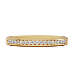 Lab Diamond Heritage Grain 0.15ct H/SI in 18K Gold Vermeil
