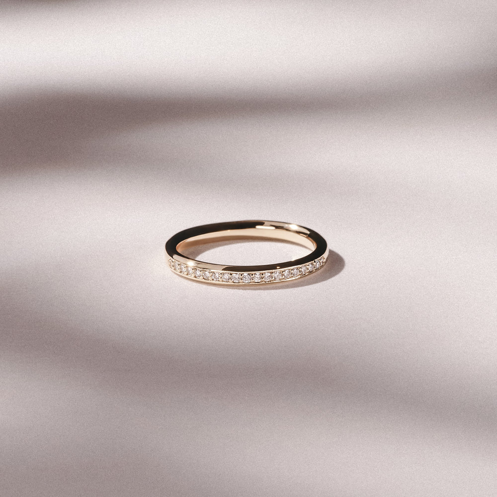 Lab Diamond Heritage Grain 0.15ct H/SI in 18K Gold Vermeil