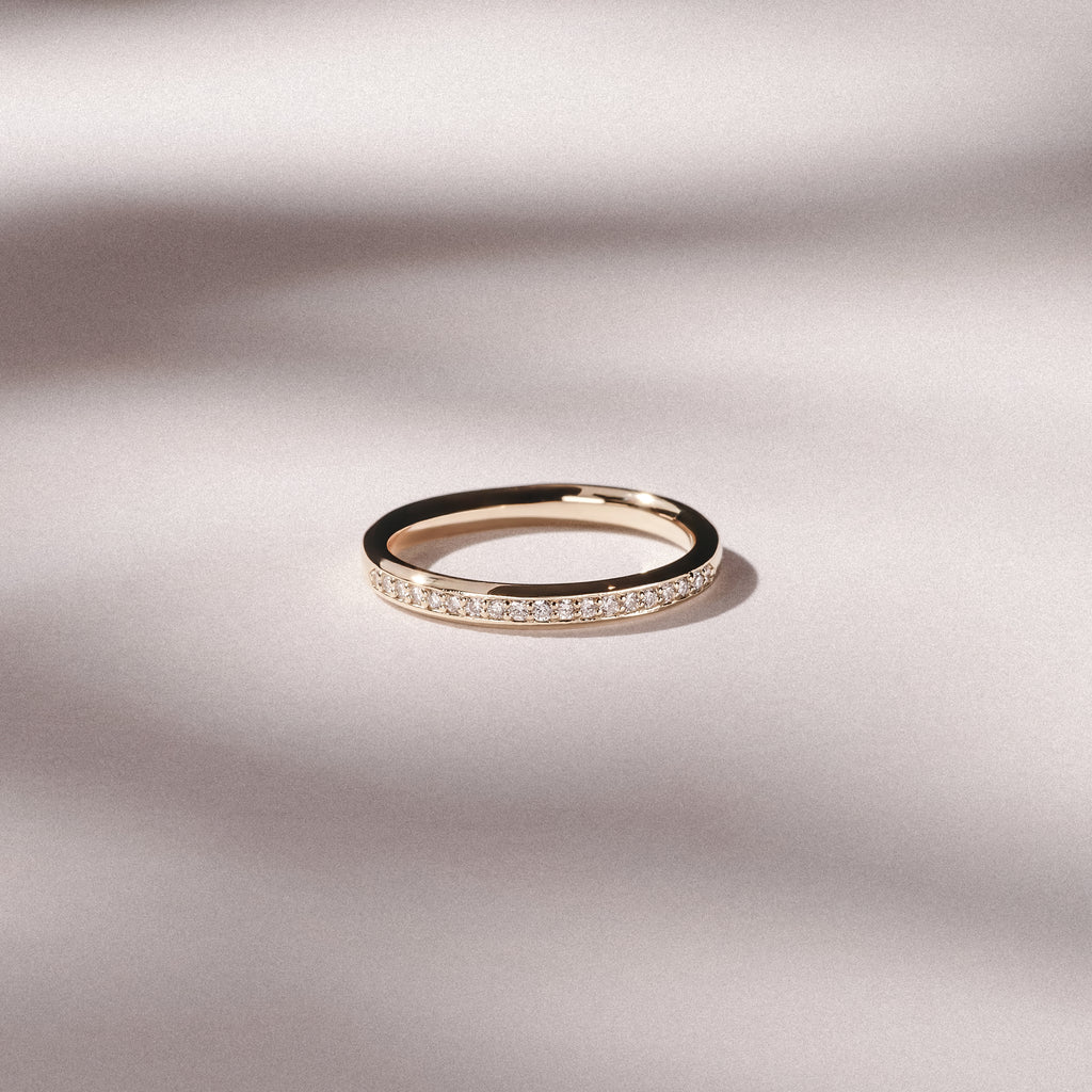 Lab Diamond Heritage Grain 0.15ct H/SI in 18K Gold Vermeil