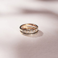 Ever Heart Ring Lab Diamond 0.20ct in 18K Gold Vermeil