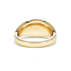 Scorpio Zodiac 0.01ct Lab Diamond Signet Ring in 18K Gold Vermeil