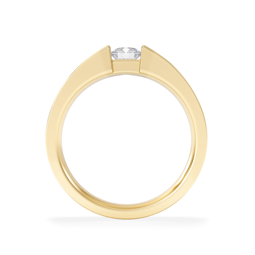 Jessica 0.25ct Round Cut Lab Diamond Solitaire Engagement Ring in 18K Gold Vermeil