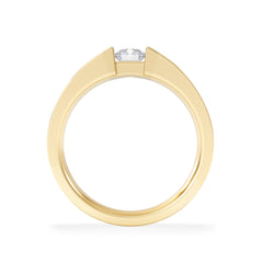 Jessica 0.25ct Round Cut Lab Diamond Solitaire Engagement Ring in 18K Gold Vermeil