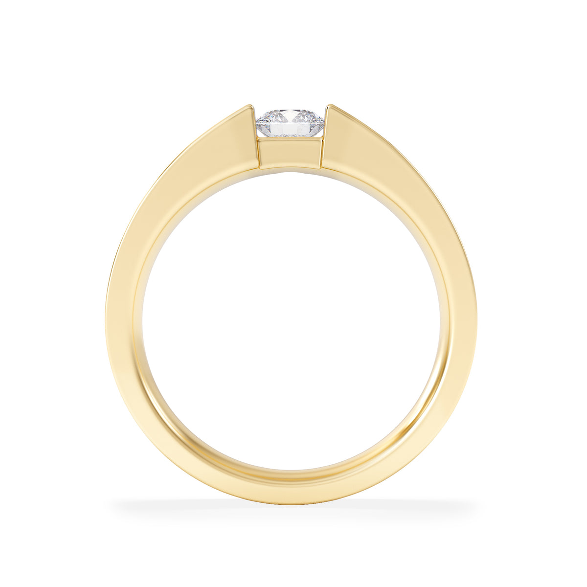 Jessica 0.25ct Round Cut Lab Diamond Solitaire Engagement Ring in 18K Gold Vermeil