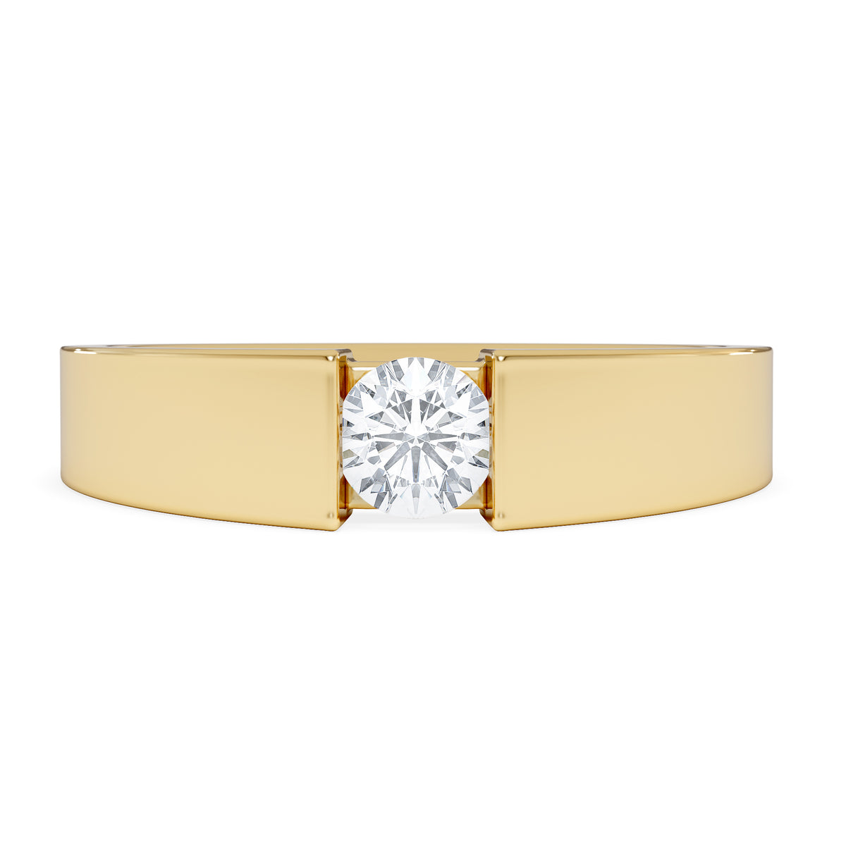 Jessica 0.25ct Round Cut Lab Diamond Solitaire Engagement Ring in 18K Gold Vermeil