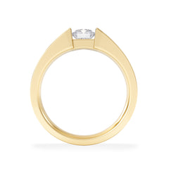 Jessica 0.50ct Round Cut Lab Diamond Solitaire Engagement Ring in 9K Yellow Gold