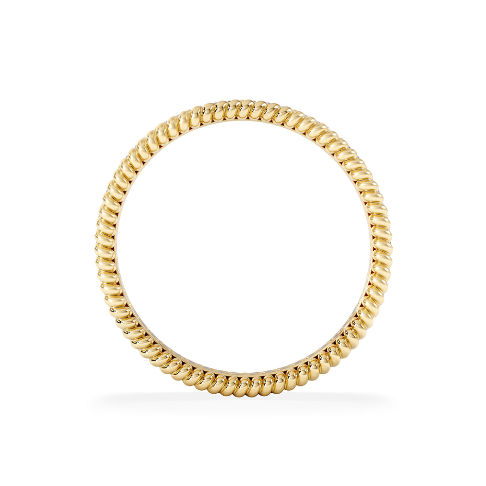 Woven 0.25ct Lab Diamond Eternity Ring in 18K Gold Vermeil