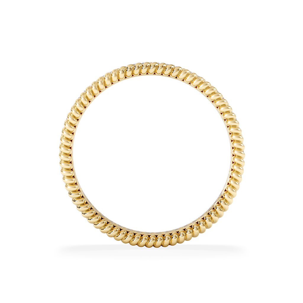 Woven 0.25ct Lab Diamond Eternity Ring in 18K Gold Vermeil