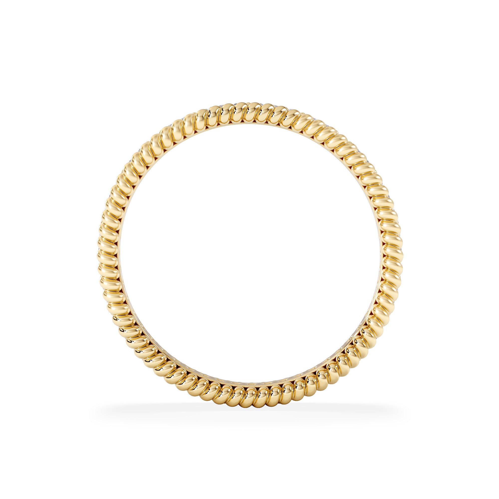 Woven 0.25ct Lab Diamond Eternity Ring in 18K Gold Vermeil