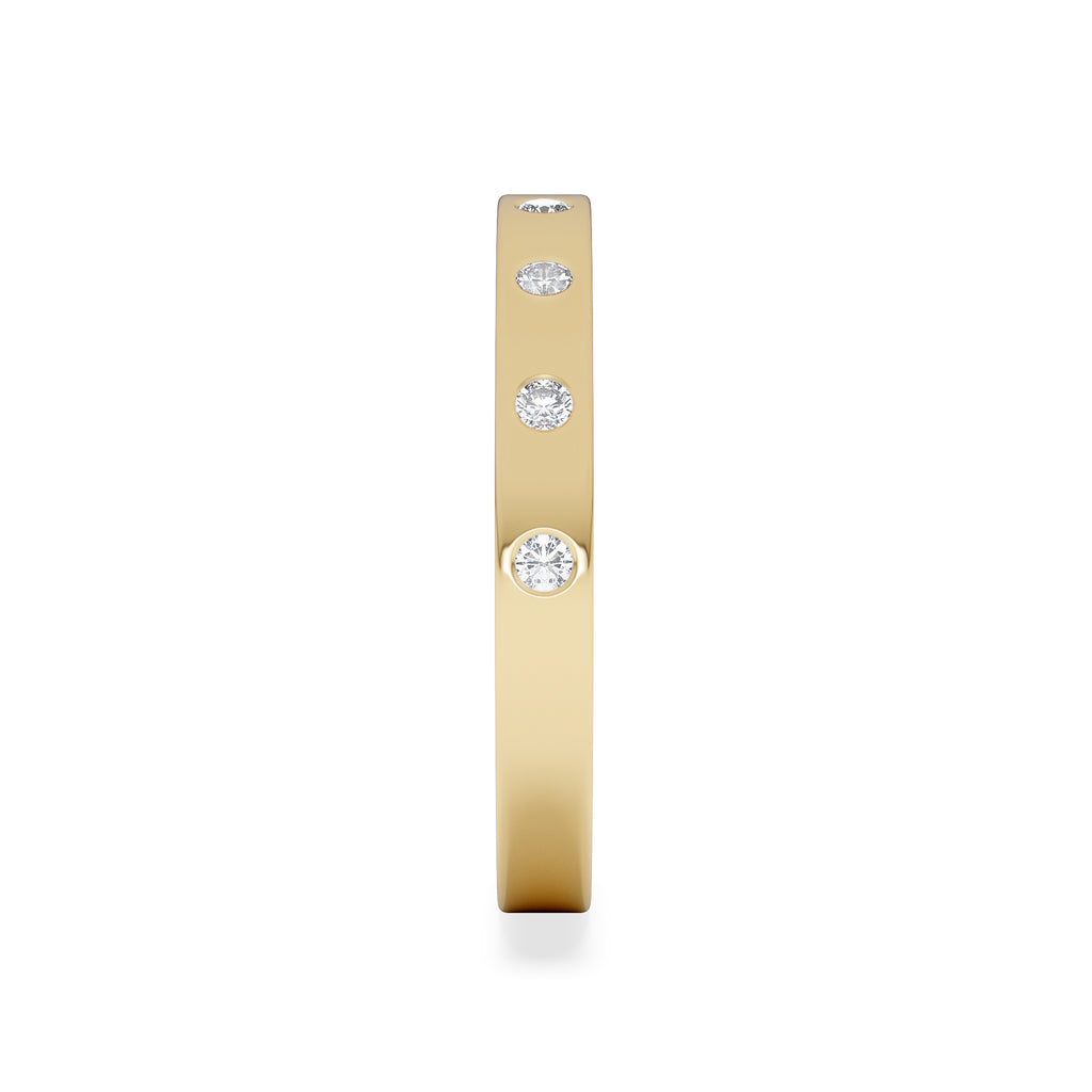 Élan 0.09ct Lab Diamond Ring in 18K Gold Vermeil