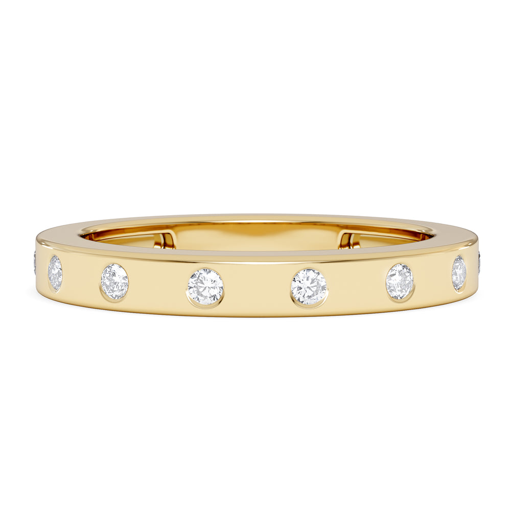 Élan 0.09ct Lab Diamond Ring in 18K Gold Vermeil
