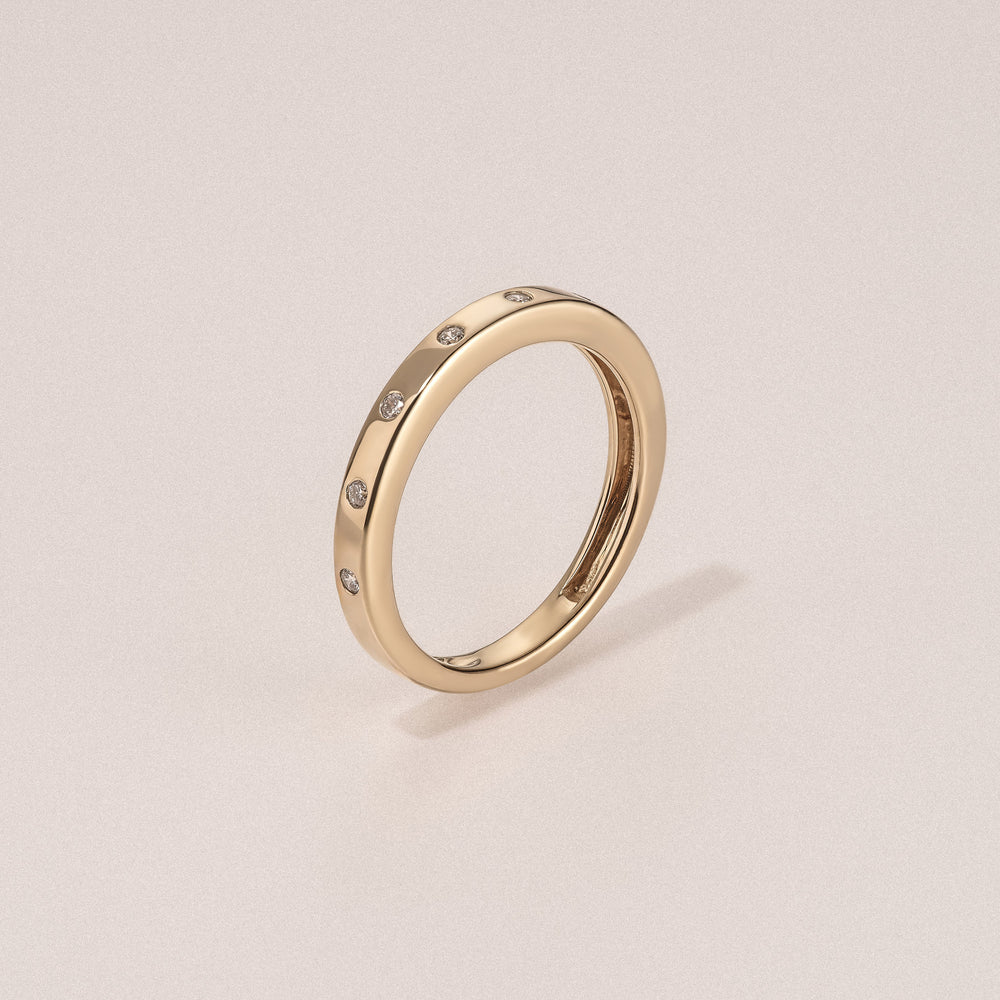 Élan 0.09ct Lab Diamond Ring in 18K Gold Vermeil