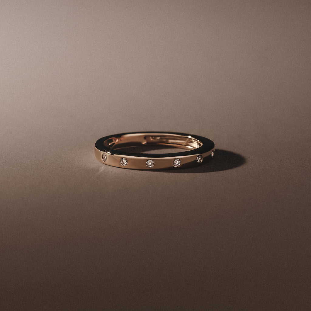 Élan 0.09ct Lab Diamond Ring in 18K Gold Vermeil