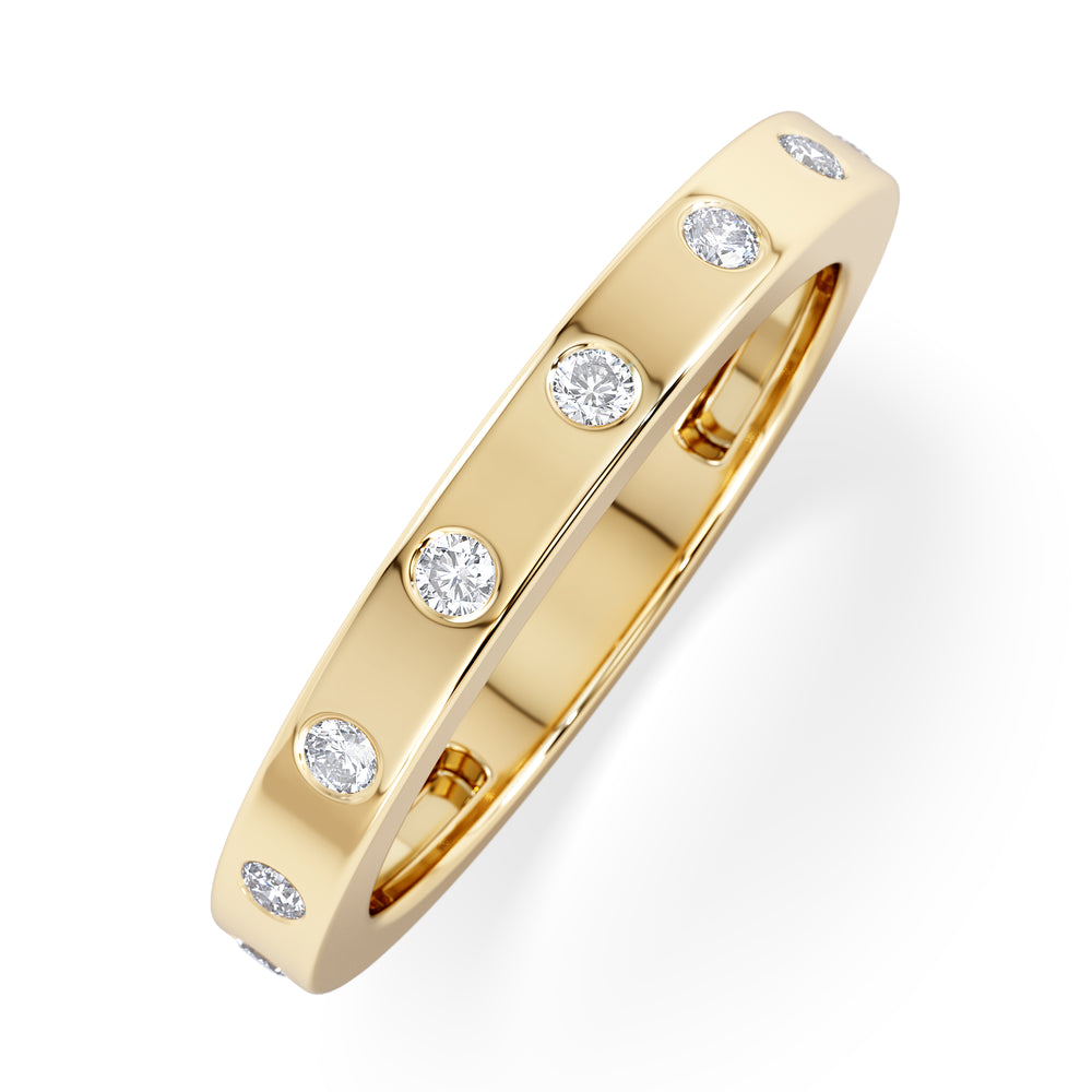 Élan 0.09ct Lab Diamond Ring in 18K Gold Vermeil