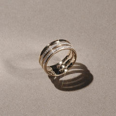 Trinity 0.20ct Lab Diamond Stacking Ring in 18K Gold Vermeil
