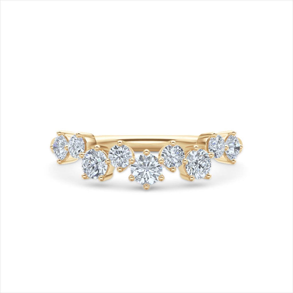 Scattered 0.50ct Lab Diamond Ring in 18K Gold Vermeil