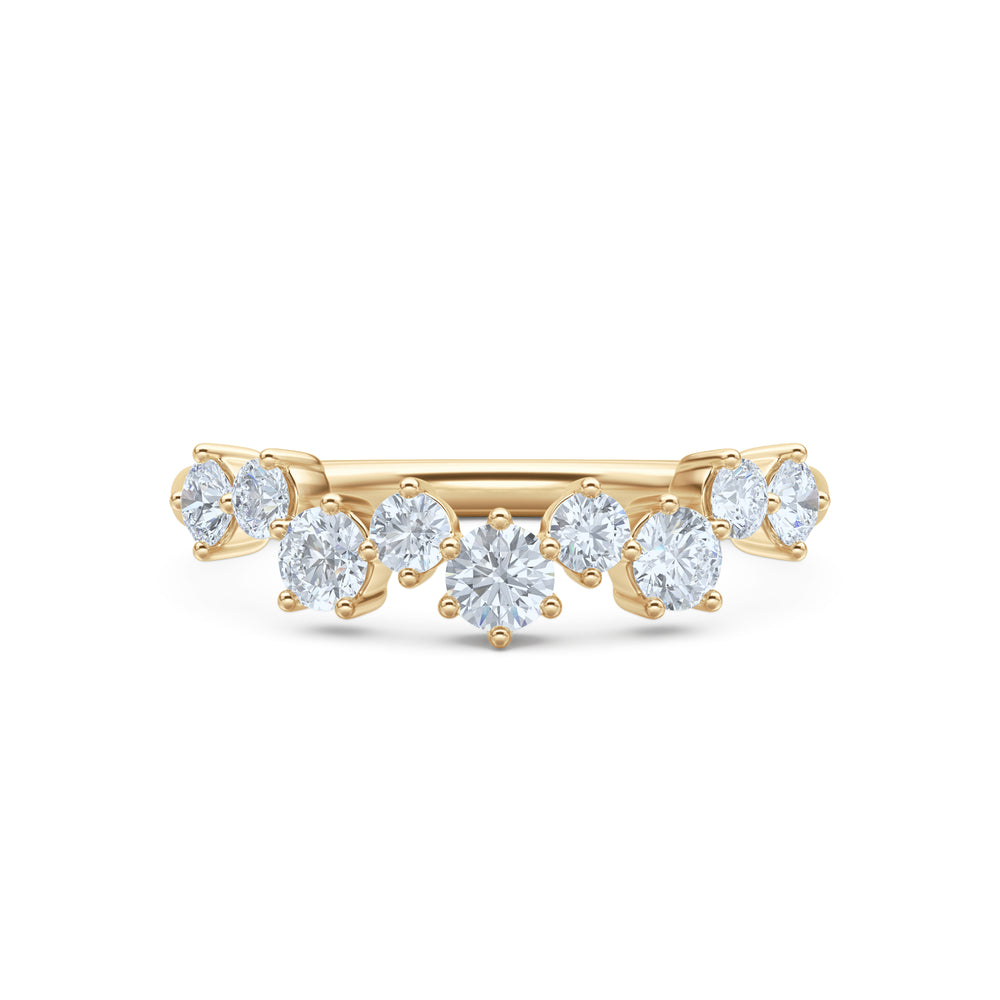 Scattered 0.50ct Lab Diamond Ring in 18K Gold Vermeil