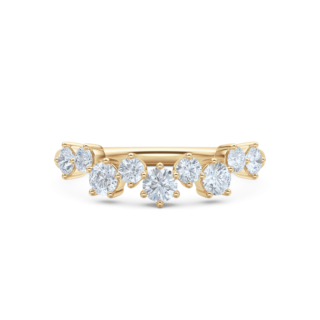 Scattered 0.50ct Lab Diamond Ring in 18K Gold Vermeil