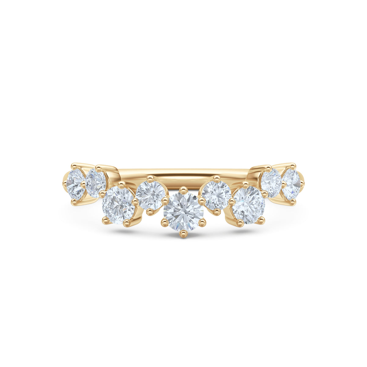 Scattered 0.50ct Lab Diamond Ring in 18K Gold Vermeil