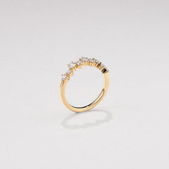 Scattered 0.50ct Lab Diamond Ring in 18K Gold Vermeil