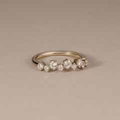 Scattered 0.50ct Lab Diamond Ring in 18K Gold Vermeil