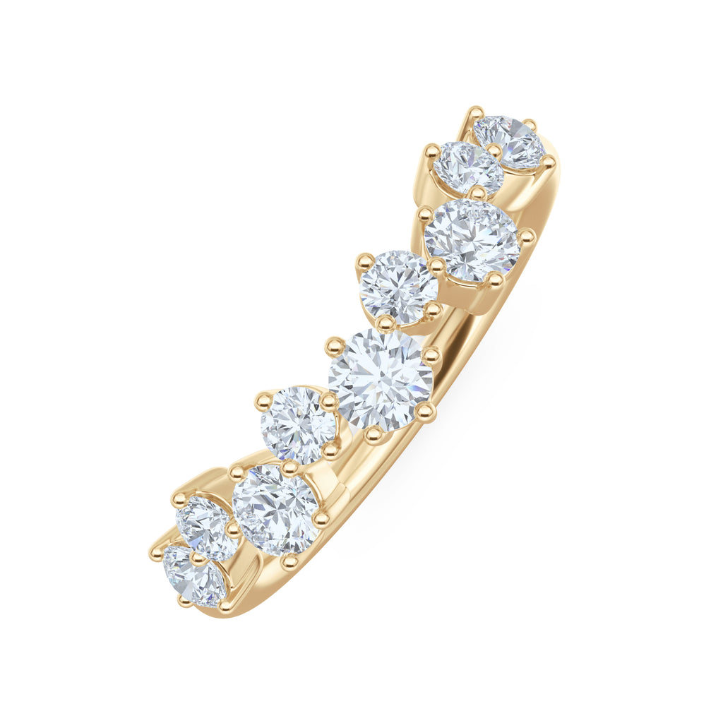 Scattered 0.50ct Lab Diamond Ring in 18K Gold Vermeil