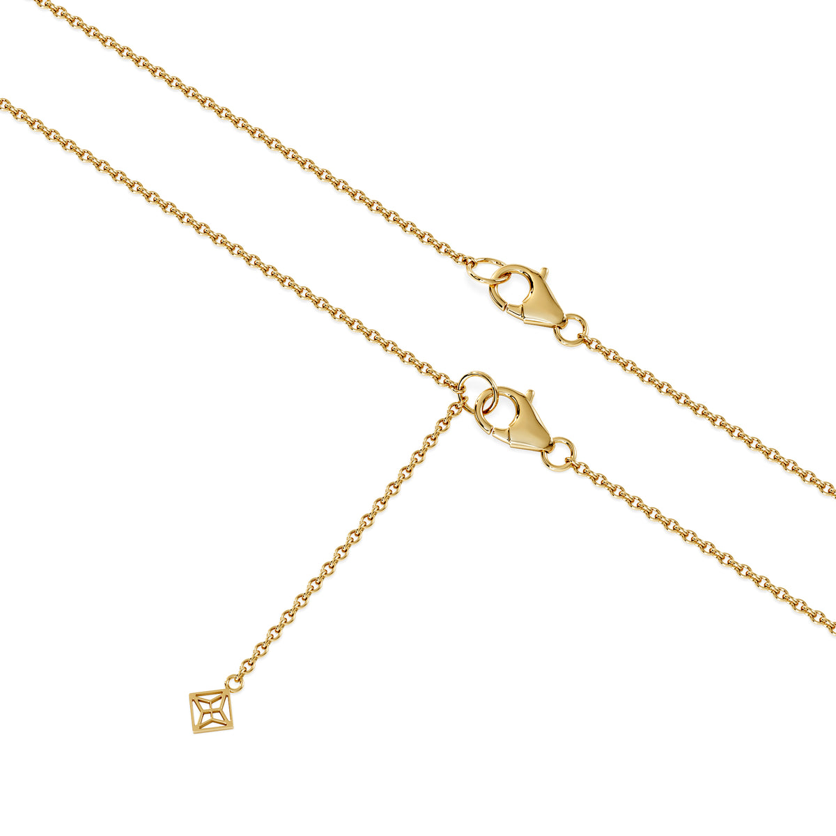 Teardrop Solitaire 0.25ct H/SI Round Cut Lab Grown Necklace in 18K Gold Vermeil