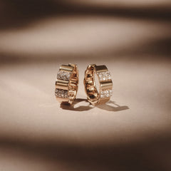 Contour 0.18ct Lab Diamond Huggie Earrings in Gold Vermeil