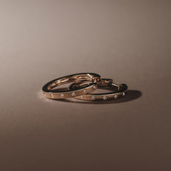 Élan 0.15ct Lab Diamond Hoop Earrings in 18K Gold Vermeil