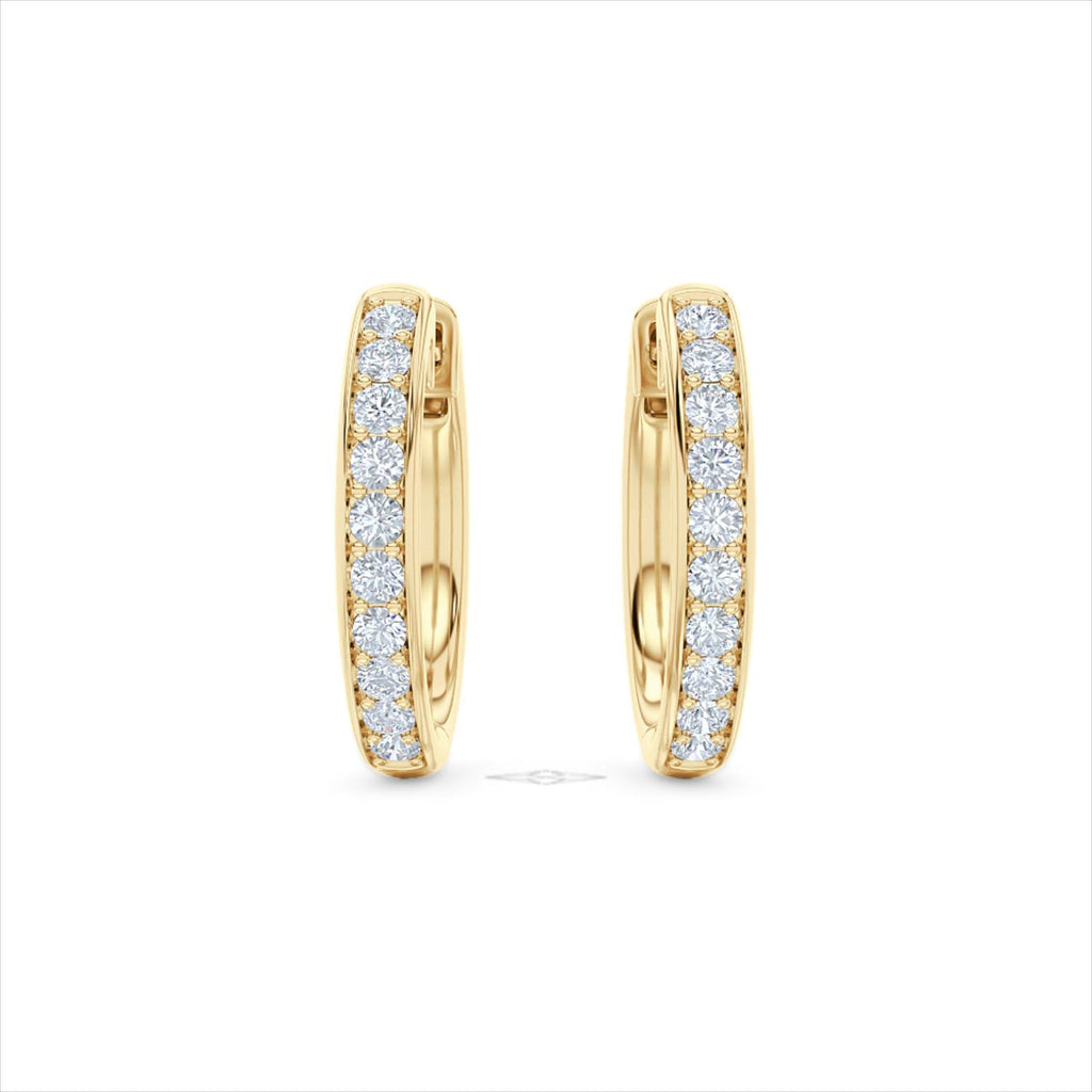 Heritage 0.50ct Lab Diamond Hoop Earrings in 18k Gold Vermeil