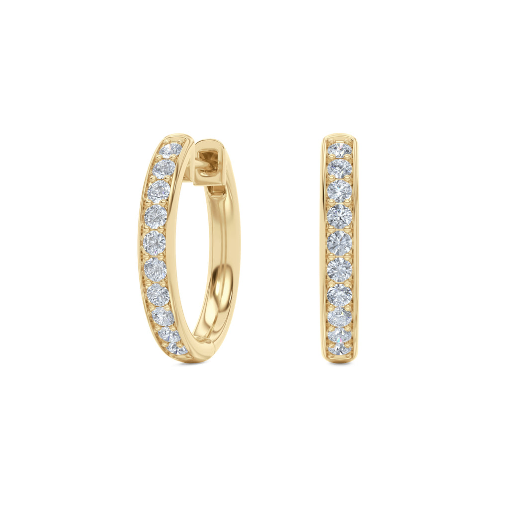 Heritage 0.50ct Lab Diamond Hoop Earrings in 18k Gold Vermeil