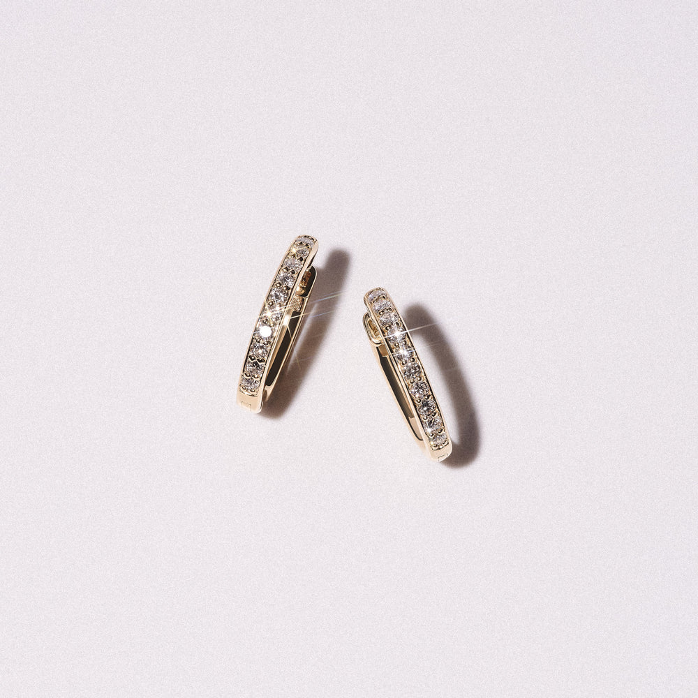 Heritage 0.50ct Lab Diamond Hoop Earrings in 18k Gold Vermeil