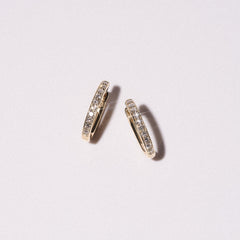 Heritage 0.50ct Lab Diamond Hoop Earrings in 18k Gold Vermeil