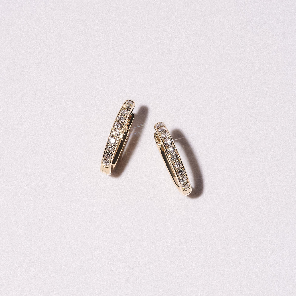 Heritage 0.50ct Lab Diamond Hoop Earrings in 18k Gold Vermeil