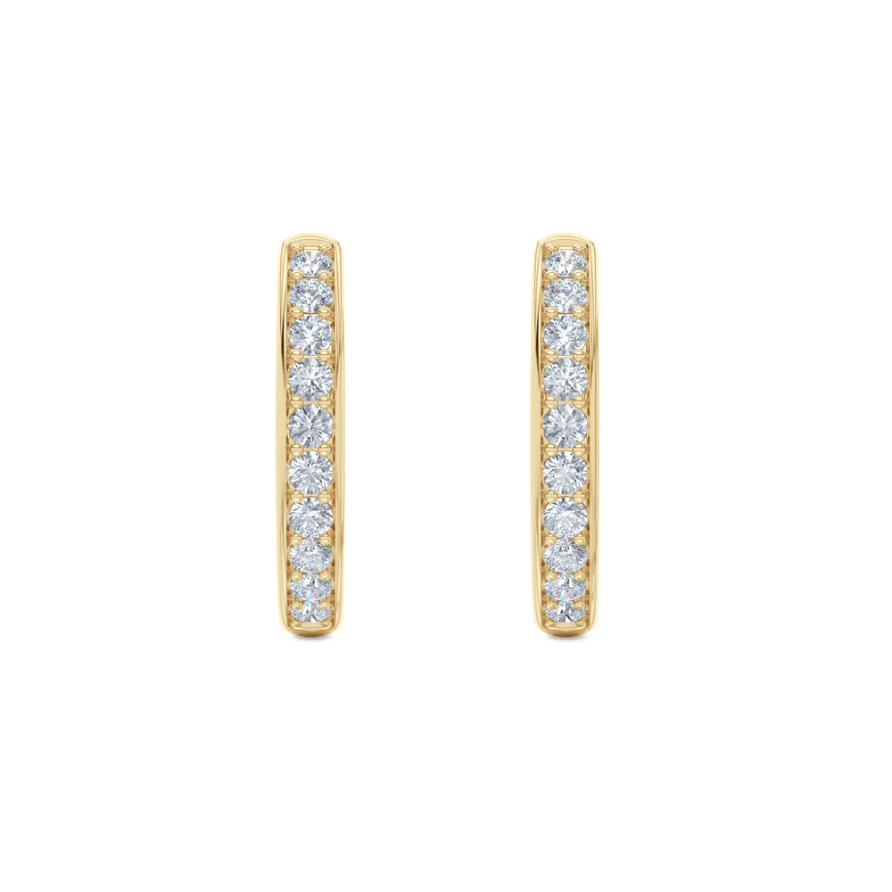 Heritage 0.50ct Lab Diamond Hoop Earrings in 18k Gold Vermeil