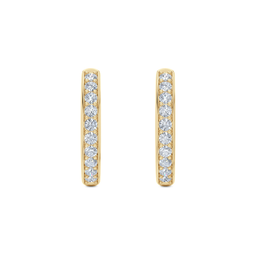Heritage 0.50ct Lab Diamond Hoop Earrings in 18k Gold Vermeil