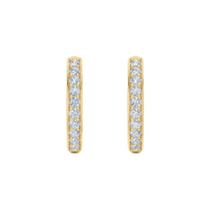 Heritage 0.50ct Lab Diamond Hoop Earrings in 18k Gold Vermeil