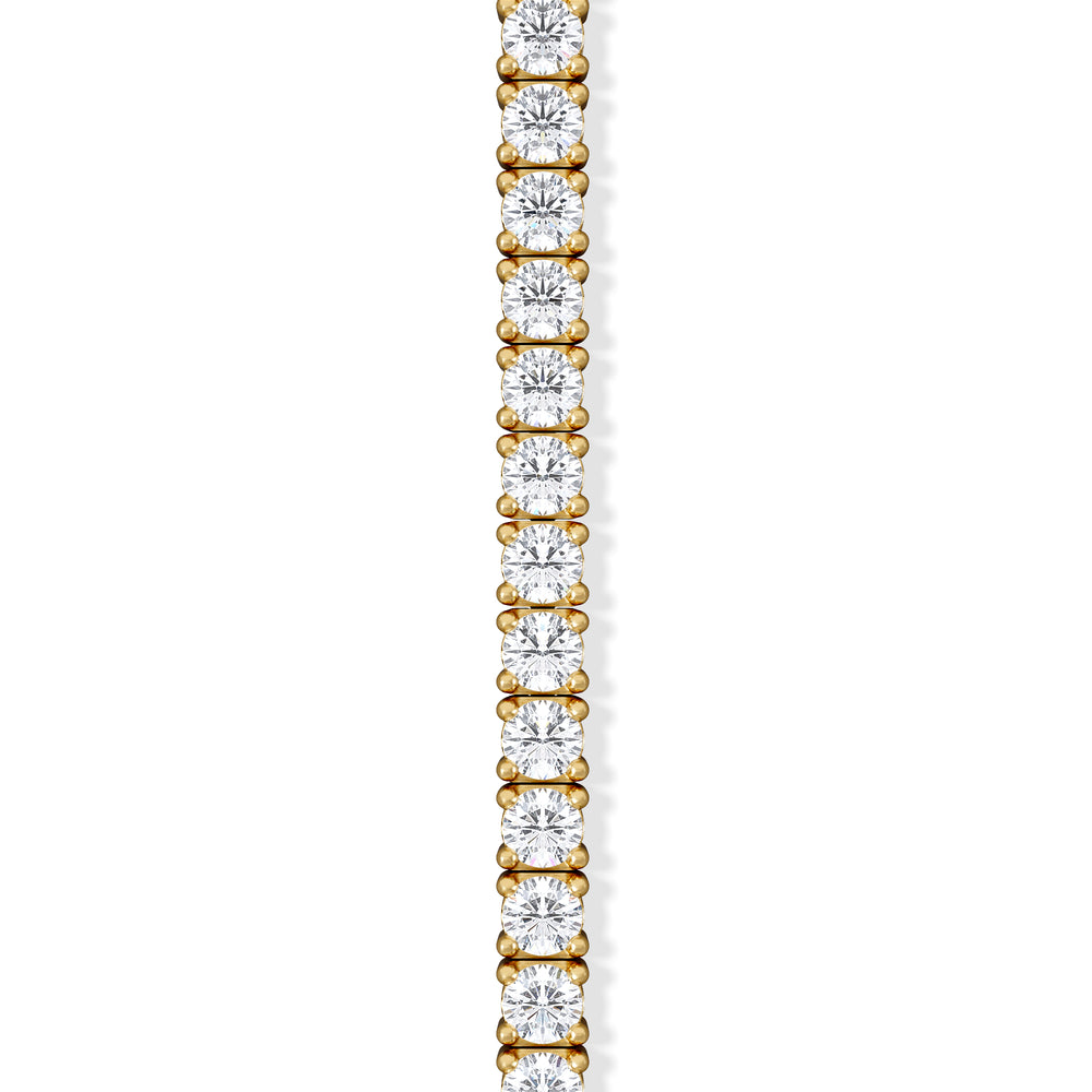 1.5ct Lab Diamond Tennis Bracelet Claw Set in 18K Gold Vermeil