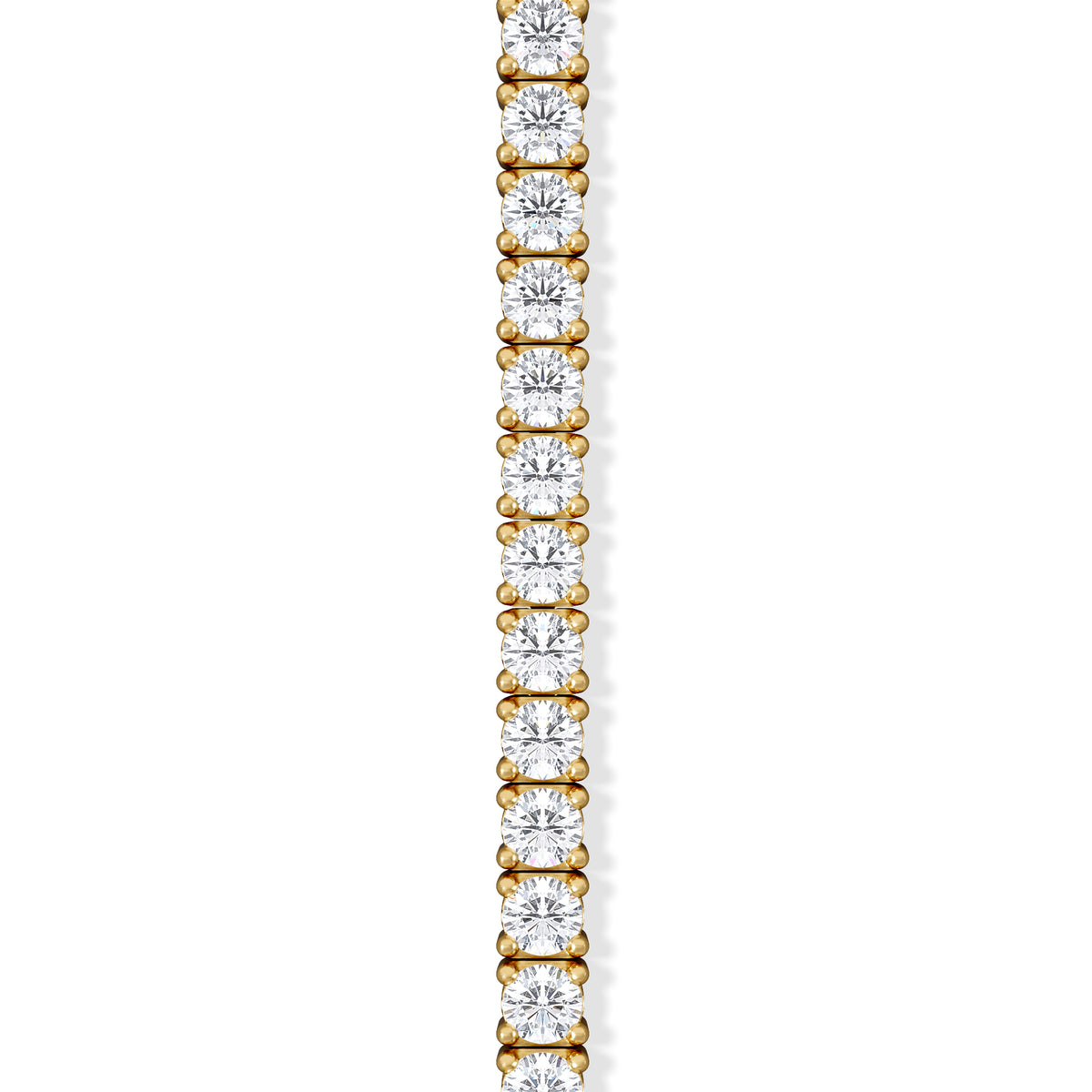 1.5ct Lab Diamond Tennis Bracelet Claw Set in 18K Gold Vermeil