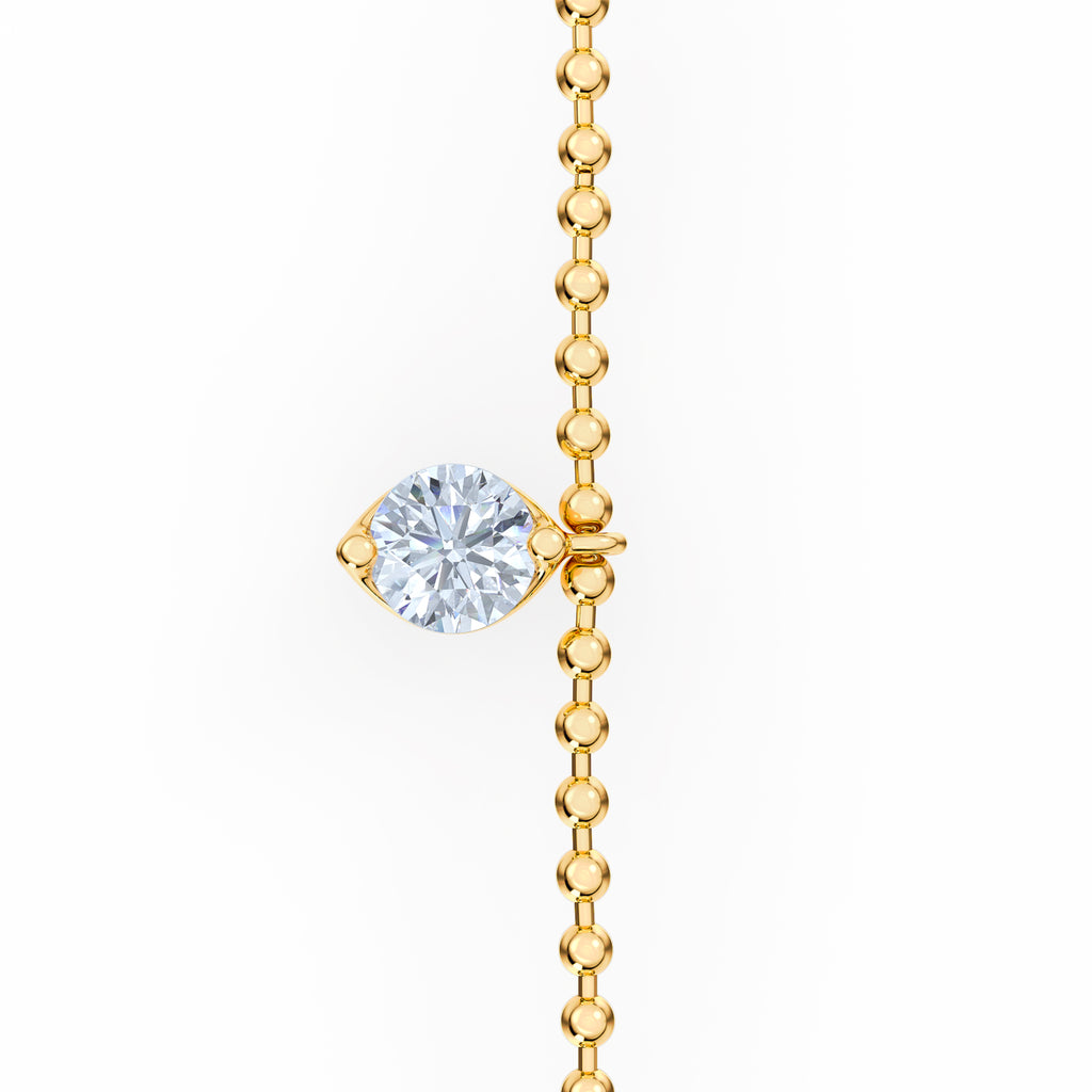 Vivara 0.50ct Round Cut Lab Diamond Bracelet in 18K Gold Vermeil
