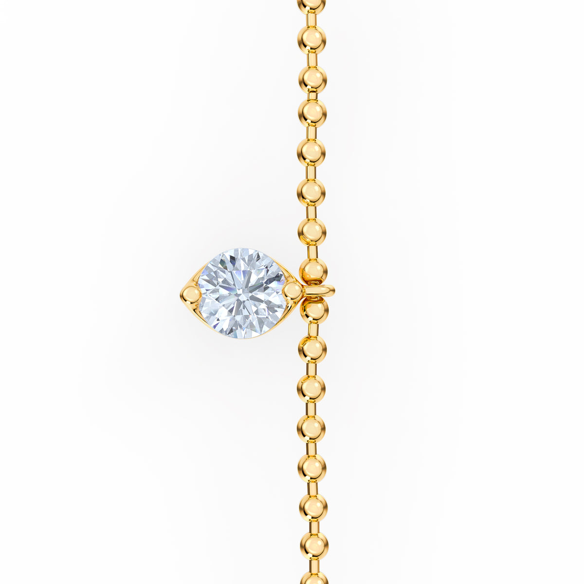 Vivara 0.50ct Round Cut Lab Diamond Bracelet in 18K Gold Vermeil