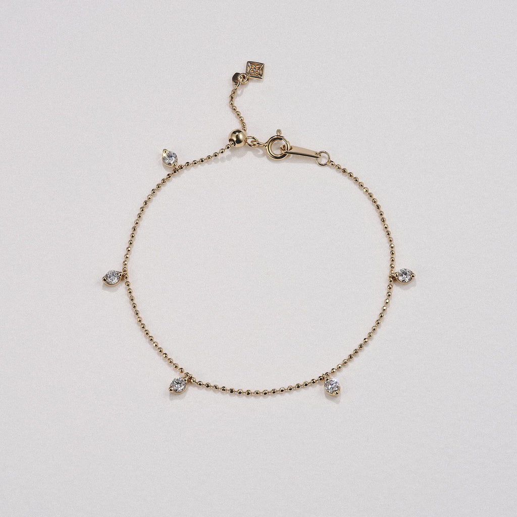 Vivara 0.50ct Round Cut Lab Diamond Bracelet in 18K Gold Vermeil