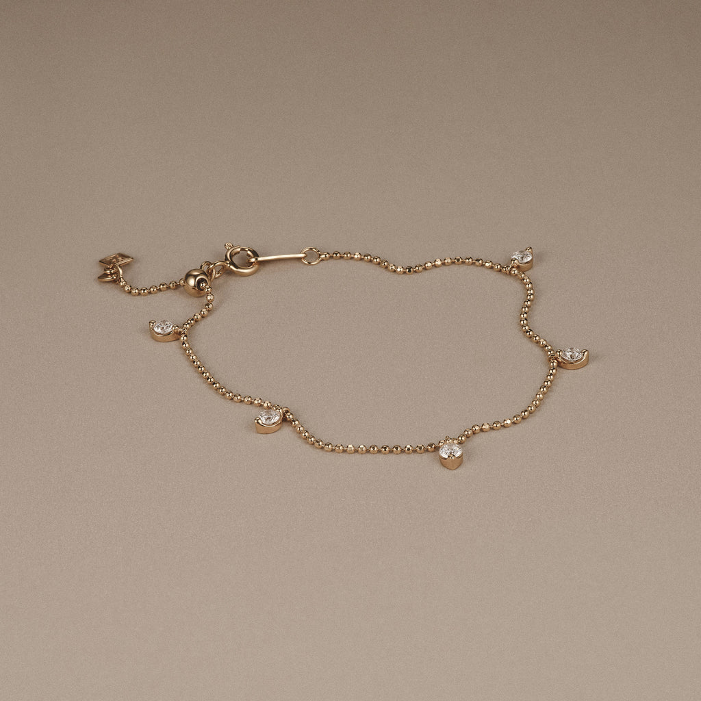Vivara 0.50ct Round Cut Lab Diamond Bracelet in 18K Gold Vermeil