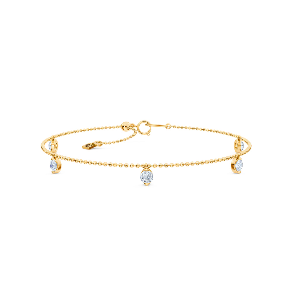 Vivara 0.50ct Round Cut Lab Diamond Bracelet in 18K Gold Vermeil